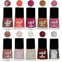 Nail Paint | Glossy &amp; Shine Nail Polish Combo| 6 ml Each) - Set of 10 Multicolor,05580