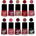 Nail Paint | Glossy &amp; Shine Nail Polish Combo| 6 ml Each) - Set of 10 Multicolor,05495