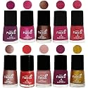 Nail Paint | Glossy &amp; Shine Nail Polish Combo| 6 ml Each) - Set of 10 Multicolor,05059