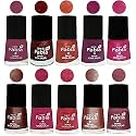 Nail Paint | Glossy &amp; Shine Nail Polish Combo| 6 ml Each) - Set of 10 Multicolor,04897
