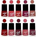 Nail Paint | Glossy &amp; Shine Nail Polish Combo| 6 ml Each) - Set of 10 Multicolor,05460