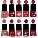 Nail Paint | Glossy &amp; Shine Nail Polish Combo| 6 ml Each) - Set of 10 Multicolor,05441