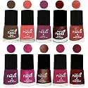 Nail Paint | Glossy &amp; Shine Nail Polish Combo| 6 ml Each) - Set of 10 Multicolor,04813