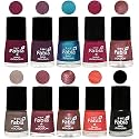 Nail Paint | Glossy &amp; Shine Nail Polish Combo| 6 ml Each) - Set of 10 Multicolor,05372
