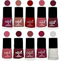 Nail Paint | Glossy &amp; Shine Nail Polish Combo| 6 ml Each) - Set of 10 Multicolor,05506