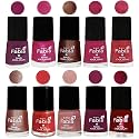 Nail Paint | Glossy &amp; Shine Nail Polish Combo| 6 ml Each) - Set of 10 Multicolor,05048
