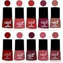 Nail Paint | Glossy &amp; Shine Nail Polish Combo| 6 ml Each) - Set of 10 Multicolor,05459