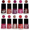 Nail Paint | Glossy &amp; Shine Nail Polish Combo| 6 ml Each) - Set of 10 Multicolor,04942