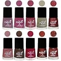 Nail Paint | Glossy &amp; Shine Nail Polish Combo| 6 ml Each) - Set of 10 Multicolor,05789