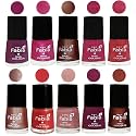 Nail Paint | Glossy &amp; Shine Nail Polish Combo| 6 ml Each) - Set of 10 Multicolor,05047