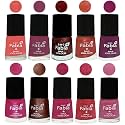 Nail Paint | Glossy &amp; Shine Nail Polish Combo| 6 ml Each) - Set of 10 Multicolor,04856