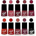 Nail Paint | Glossy &amp; Shine Nail Polish Combo| 6 ml Each) - Set of 10 Multicolor,05545
