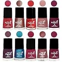 Nail Paint | Glossy &amp; Shine Nail Polish Combo| 6 ml Each) - Set of 10 Multicolor,05211