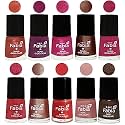 Nail Paint | Glossy &amp; Shine Nail Polish Combo| 6 ml Each) - Set of 10 Multicolor,05002