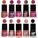 Nail Paint | Glossy &amp; Shine Nail Polish Combo| 6 ml Each) - Set of 10 Multicolor,05021
