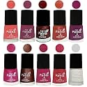 Nail Paint | Glossy &amp; Shine Nail Polish Combo| 6 ml Each) - Set of 10 Multicolor,04887
