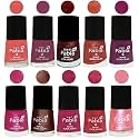 Nail Paint | Glossy &amp; Shine Nail Polish Combo| 6 ml Each) - Set of 10 Multicolor,04884