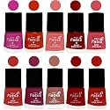Nail Paint | Glossy &amp; Shine Nail Polish Combo| 6 ml Each) - Set of 10 Multicolor,05410