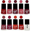 Nail Paint | Glossy &amp; Shine Nail Polish Combo| 6 ml Each) - Set of 10 Multicolor,05526