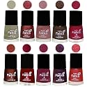 Nail Paint | Glossy &amp; Shine Nail Polish Combo| 6 ml Each) - Set of 10 Multicolor,05841