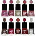 Nail Paint | Glossy &amp; Shine Nail Polish Combo| 6 ml Each) - Set of 10 Multicolor,05805