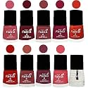 Nail Paint | Glossy &amp; Shine Nail Polish Combo| 6 ml Each) - Set of 10 Multicolor,05550