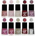 Nail Paint | Glossy &amp; Shine Nail Polish Combo| 6 ml Each) - Set of 10 Multicolor,05705