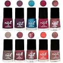Nail Paint | Glossy &amp; Shine Nail Polish Combo| 6 ml Each) - Set of 10 Multicolor,05343