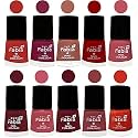 Nail Paint | Glossy &amp; Shine Nail Polish Combo| 6 ml Each) - Set of 10 Multicolor,05484