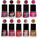 Nail Paint | Glossy &amp; Shine Nail Polish Combo| 6 ml Each) - Set of 10 Multicolor,04901