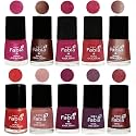 Nail Paint | Glossy &amp; Shine Nail Polish Combo| 6 ml Each) - Set of 10 Multicolor,05085