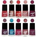 Nail Paint | Glossy &amp; Shine Nail Polish Combo| 6 ml Each) - Set of 10 Multicolor,05216