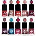 Nail Paint | Glossy &amp; Shine Nail Polish Combo| 6 ml Each) - Set of 10 Multicolor,05203