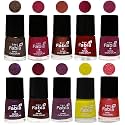 Nail Paint | Glossy &amp; Shine Nail Polish Combo| 6 ml Each) - Set of 10 Multicolor,05883
