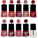 Nail Paint | Glossy &amp; Shine Nail Polish Combo| 6 ml Each) - Set of 10 Multicolor,05480