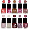 Nail Paint | Glossy &amp; Shine Nail Polish Combo| 6 ml Each) - Set of 10 Multicolor,05593