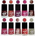 Nail Paint | Glossy &amp; Shine Nail Polish Combo| 6 ml Each) - Set of 10 Multicolor,04955