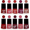 Nail Paint | Glossy &amp; Shine Nail Polish Combo| 6 ml Each) - Set of 10 Multicolor,05454
