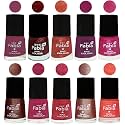 Nail Paint | Glossy &amp; Shine Nail Polish Combo| 6 ml Each) - Set of 10 Multicolor,04899