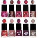 Nail Paint | Glossy &amp; Shine Nail Polish Combo| 6 ml Each) - Set of 10 Multicolor,05070