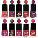 Nail Paint | Glossy &amp; Shine Nail Polish Combo| 6 ml Each) - Set of 10 Multicolor,04880