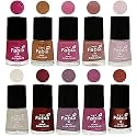 Nail Paint | Glossy &amp; Shine Nail Polish Combo| 6 ml Each) - Set of 10 Multicolor,05625
