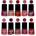 Nail Paint | Glossy &amp; Shine Nail Polish Combo| 6 ml Each) - Set of 10 Multicolor,05497