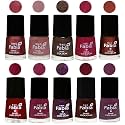 Nail Paint | Glossy &amp; Shine Nail Polish Combo| 6 ml Each) - Set of 10 Multicolor,05850