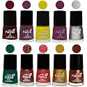 Nail Paint | Glossy &amp; Shine Nail Polish Combo| 6 ml Each) - Set of 10 Multicolor,05942