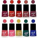 Nail Paint | Glossy &amp; Shine Nail Polish Combo| 6 ml Each) - Set of 10 Multicolor,05564