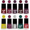 Nail Paint | Glossy &amp; Shine Nail Polish Combo| 6 ml Each) - Set of 10 Multicolor,05916