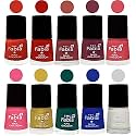 Nail Paint | Glossy &amp; Shine Nail Polish Combo| 6 ml Each) - Set of 10 Multicolor,05569