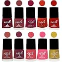 Nail Paint | Glossy &amp; Shine Nail Polish Combo| 6 ml Each) - Set of 10 Multicolor,05553