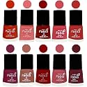 Nail Paint | Glossy &amp; Shine Nail Polish Combo| 6 ml Each) - Set of 10 Multicolor,05421